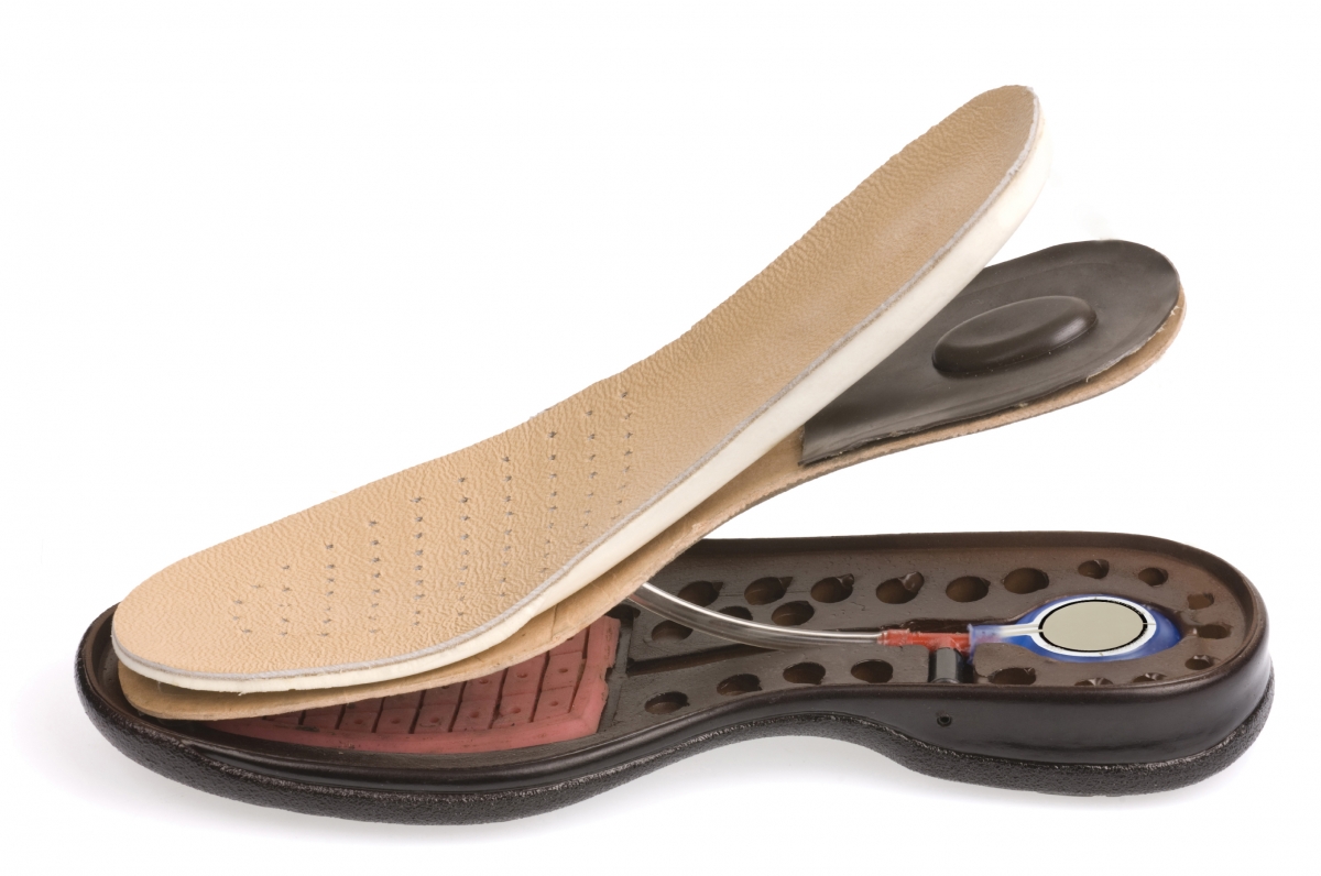FlexiForce sensors integrated into shoe insole
