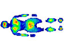 pressure profile created with pressure sensing mat